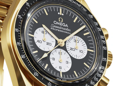 Omega Speedmaster Moonwatch Professional Moonshine 2026 3D Model