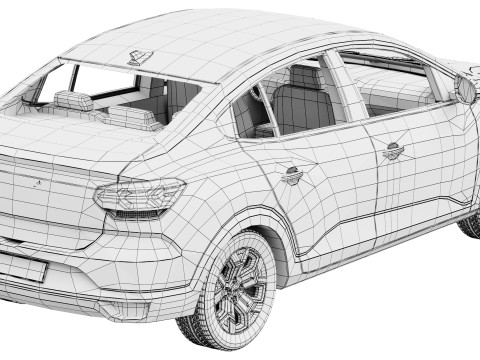 Dacia Logan 2025 3D Model