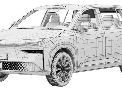 Toyota BZ3X2026 Modello 3D