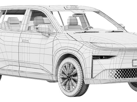 Toyota BZ3X2026 Modello 3D