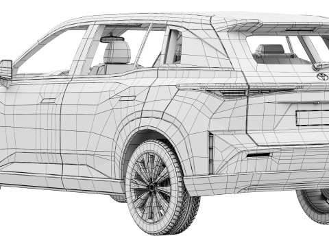 Toyota BZ3X2026 Modello 3D