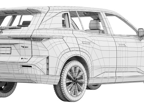 Toyota BZ3X2026 Modello 3D