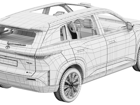 Toyota BZ3X2026 Modello 3D