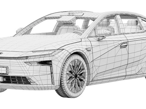 Toyota bZ7 2026 3D Model