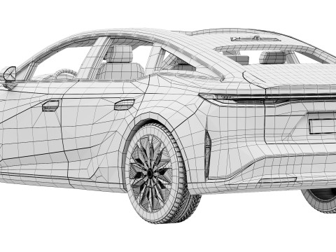 Toyota bZ7 2026 3D Model