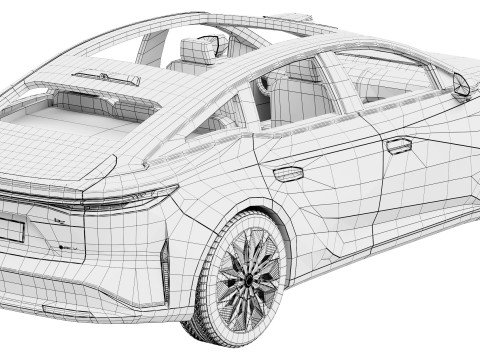 Toyota bZ7 2026 3D Model