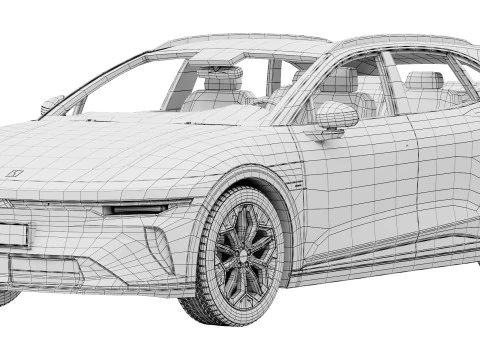 Zeekr7GT 2026 Modello 3D
