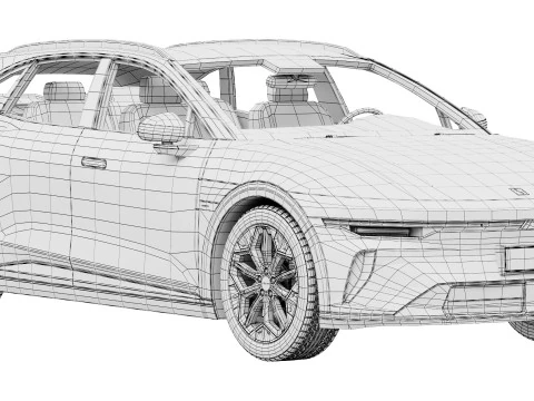 Zeekr7GT 2026 Modello 3D