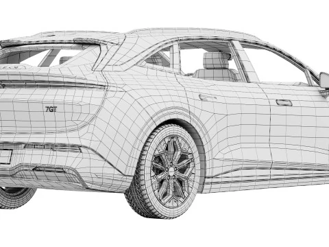 Zeekr7GT 2026 Modello 3D