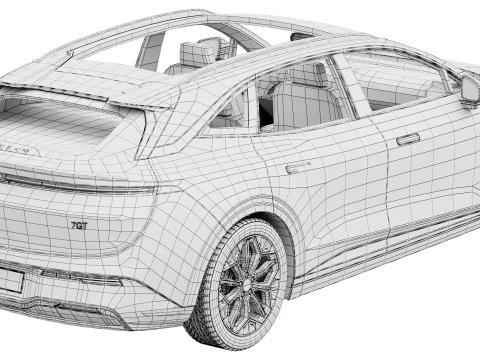 Zeekr7GT 2026 Modello 3D