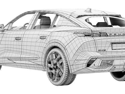 Peugeot 408 2026 Modelo 3D