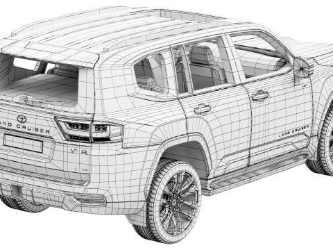 Toyota Land Cruiser 300 Ibrido 2026 Modello 3D