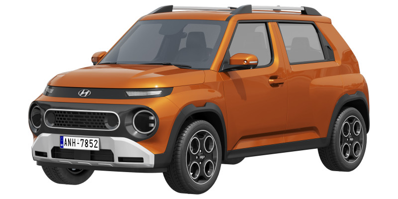 Hyundai Casper 2026 3D Model .c4d .max .obj .3ds .fbx .stl .blend