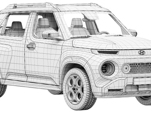 Hyundai Casper 2026 3D Model