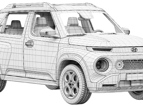 Hyundai Casper 2026 Modello 3D