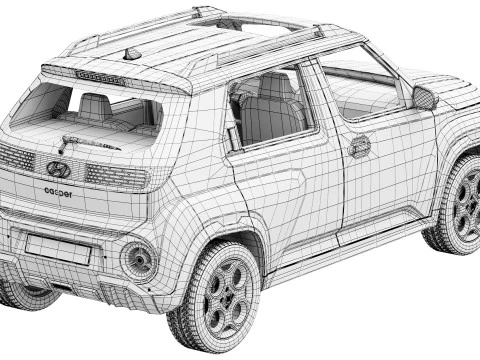 Hyundai Casper 2026 Modello 3D