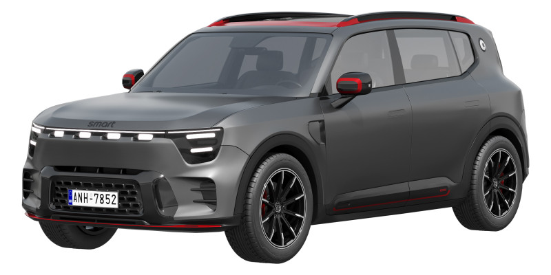 Smart 5 Brabus 2026 Modello 3D .c4d .max .obj .3ds .fbx .stl .blend 