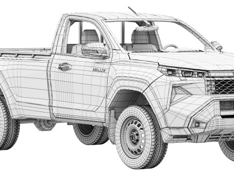 Toyota Hilux Travo Standardkabine 4TREX 2026 3D Modell
