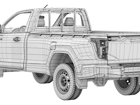 Toyota Hilux Travo Standardkabine 4TREX 2026 3D Modell