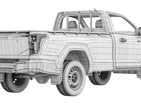 Toyota Hilux Travo Standardkabine 4TREX 2026 3D Modell