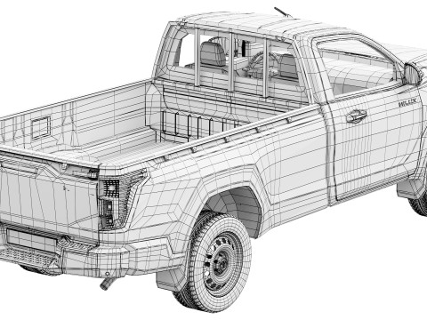 Toyota Hilux Travo Standardkabine 4TREX 2026 3D Modell