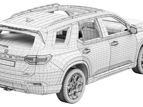 Honda Pilot Trailsport 2026 Modello 3D