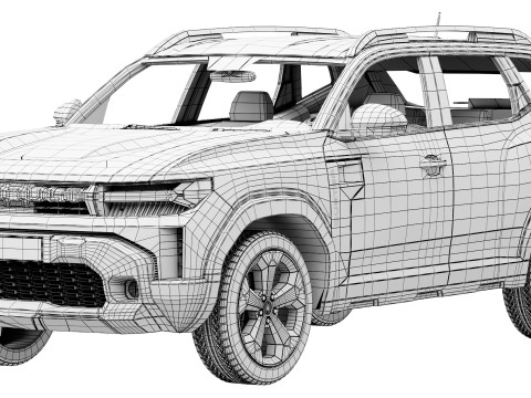 Renault Duster 2024 р.в 3D Модель