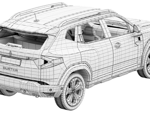 Renault Duster 2024 3D Model