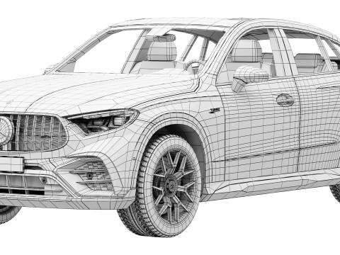 Mercedes-Benz GLC53 AMG Coup&eacute; 2027 Modello 3D