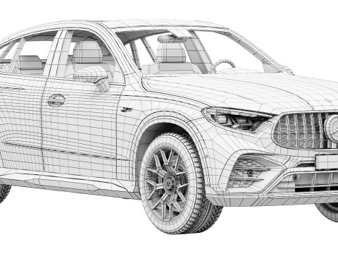 メルセデス・ベンツ GLC53 AMG クーペ 2027 3Dモデル