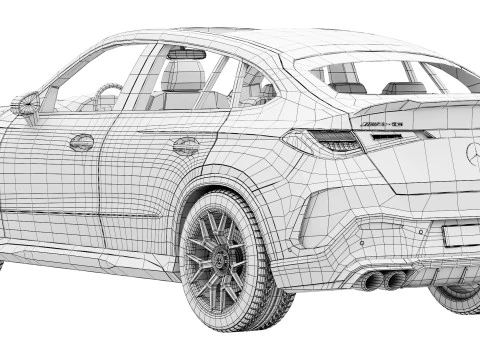 Mercedes-Benz GLC53 AMG Coup&eacute; 2027 Modello 3D