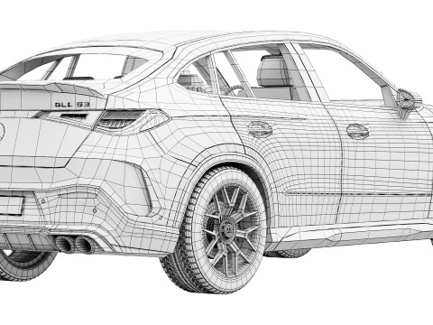 Mercedes-Benz GLC53 AMG Coup&eacute; 2027 Modello 3D