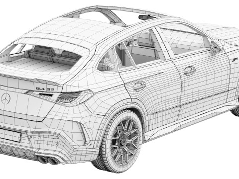 メルセデス・ベンツ GLC53 AMG クーペ 2027 3Dモデル