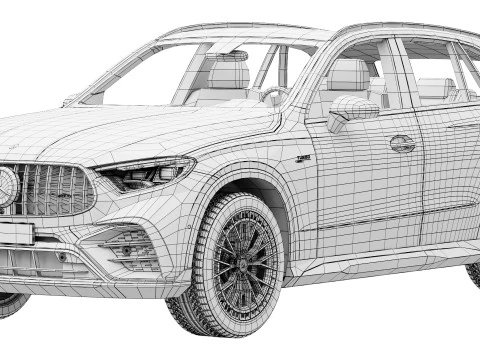 Mercedes-Benz GLC53 AMG 2027 Modello 3D