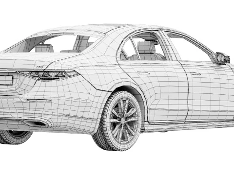Mercedes-Benz S-Class W223 2027 3D Model
