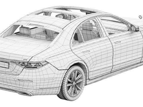 Mercedes-Benz S-Class W223 2027 3D Model