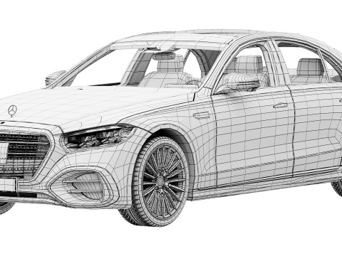Mercedes-Benz Classe S W223 AMG-Line 2027 Modello 3D
