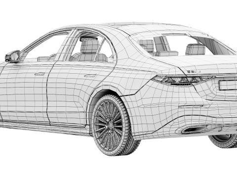 Mercedes-Benz Classe S W223 AMG-Line 2027 Modello 3D