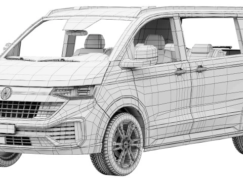 Volkswagen Transporter Sportline 2026 Modello 3D