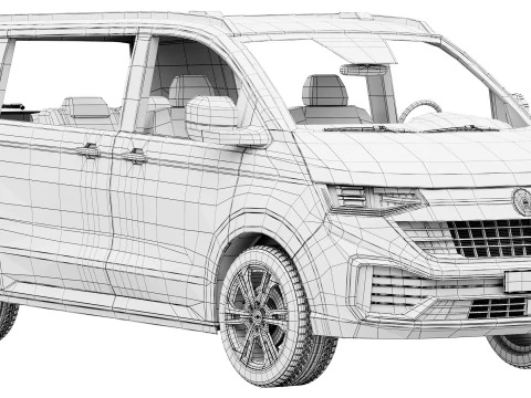 Volkswagen Transporter Sportline 2026 Modello 3D