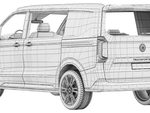 Volkswagen Transporter Sportline 2026 Modello 3D