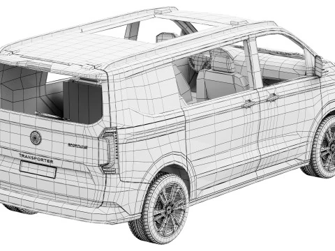 Volkswagen Transporter Sportline 2026 Modello 3D