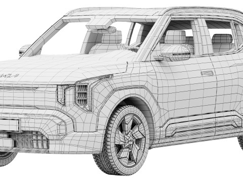 किआ EV2 2026 3D मॉडल