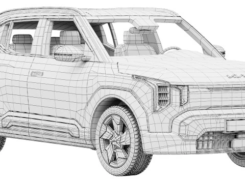 起亜EV2 2026 3Dモデル