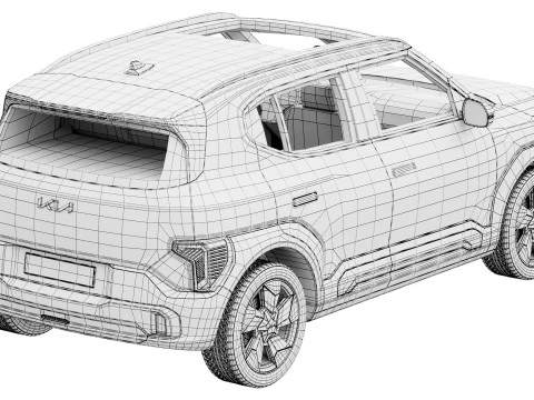 起亜EV2 2026 3Dモデル