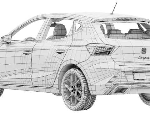 SEAT Ibiza FR 2026 3D Model