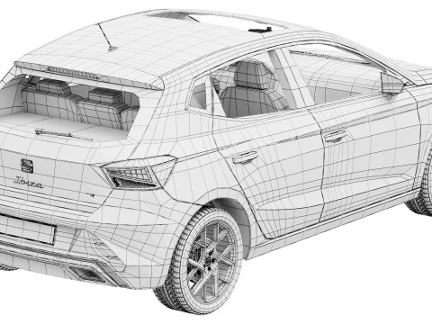 SEAT Ibiza FR 2026 3D Model