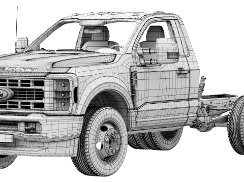 F-550 Super Duty Chassis regular cab 2026 3D Model