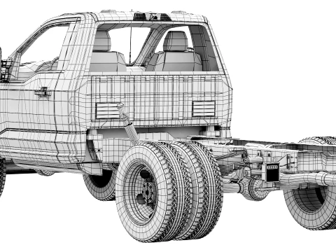 F-550 Super Duty Chassis regular cab 2026 3D Model