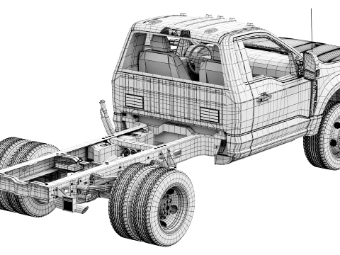 F-550 Super Duty Chassis regular cab 2026 3D Model